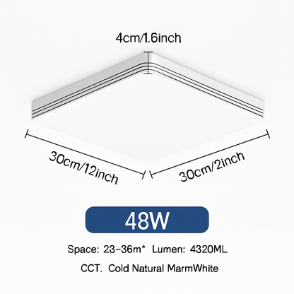 plafonnier led ultra mince rond carré pour lumières