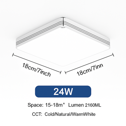 plafonnier led ultra mince rond carré pour lumières