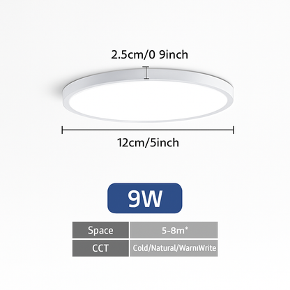 plafonnier led ultra mince rond carré pour lumières