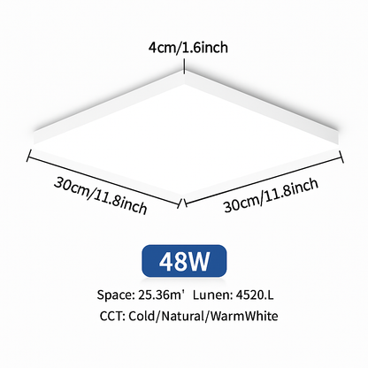 plafonnier led ultra mince rond carré pour lumières