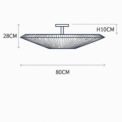 plafonnier moderne en tissu design créatif pour intérieur élégant