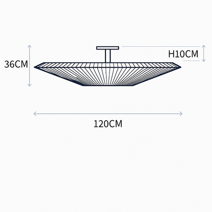 plafonnier moderne en tissu design créatif pour intérieur élégant