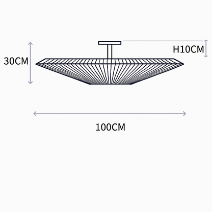 plafonnier moderne en tissu design créatif pour intérieur élégant