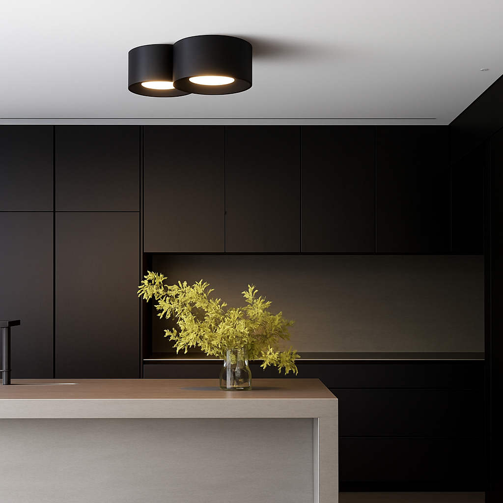 plafonnier moderne led cylindre spot minimalisme intérieur décor maison éclairage