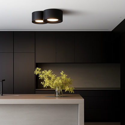 plafonnier moderne led cylindre spot minimalisme intérieur décor maison éclairage
