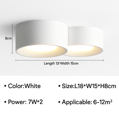 plafonnier moderne led cylindre spot minimalisme intérieur décor maison éclairage