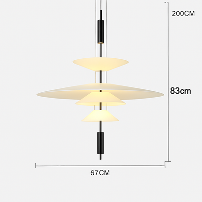 plafonnier moderne à leds design pour décoration intérieure