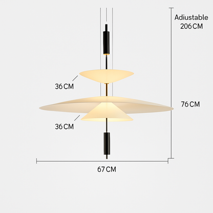 plafonnier moderne à leds design pour décoration intérieure