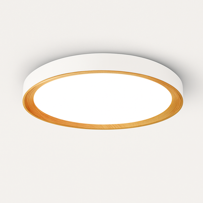 plafonnier moderne à leds en bois pour éclairage intérieur