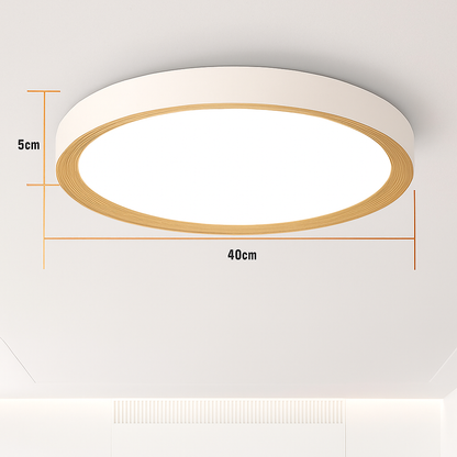 plafonnier moderne à leds en bois pour éclairage intérieur