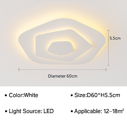 Plafonnier moderne à LEDs pour salon salle à manger chambre enfants salle d'étude allée décor à la maison