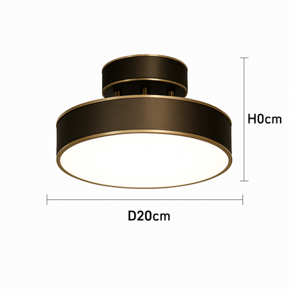 plafonnier nordique simple rond led éclairage lustre