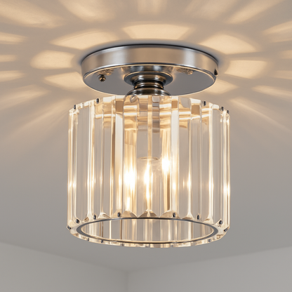 Plafonnier rond ou carré en cristal de verre Luxury