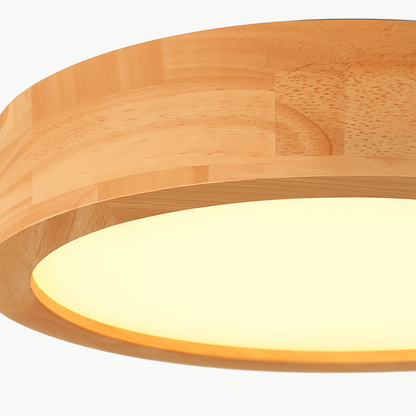 Plafonniers ronds simples chambre Led plafonniers lampe en bois décor à la maison Lampen nordique couloir étude cuisine salle à manger lampe
