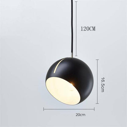 Suspension design à LED en forme de boule dirigeable colorée Hanging