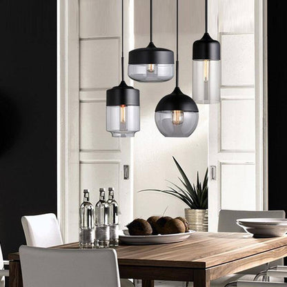 Suspension design en verre et métal moderne (plusieurs formes)