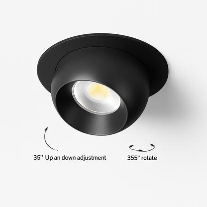 Projecteur Led encastré plafonnier Angle réglable Spot lumière COB 75mm ouverture 7W Foco réglable rotatif pour salon maison