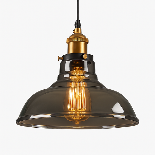 Suspension avec abat-jour en verre Loft