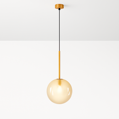 Suspension boule verre design nordique moderne décoratif loft LED