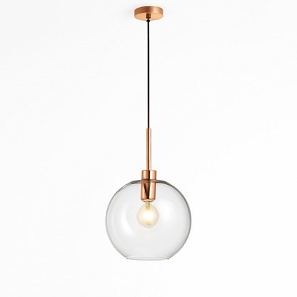 Suspension boules en verre et tige