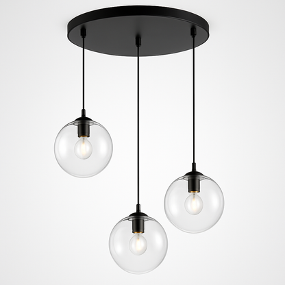 Suspension boules en verre et tige