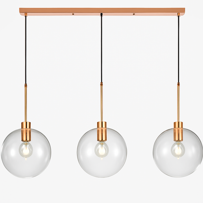 Suspension boules en verre et tige