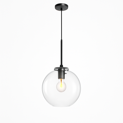 Suspension boules en verre et tige