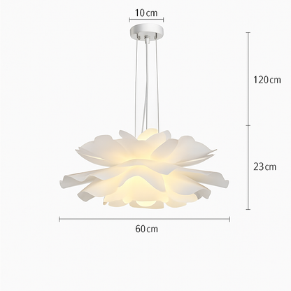 suspension décoration nordique acrylique fleur abat-jour