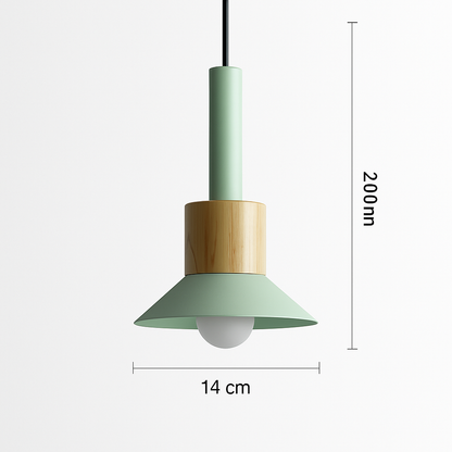Suspension design en bois et métal de différentes formes Window