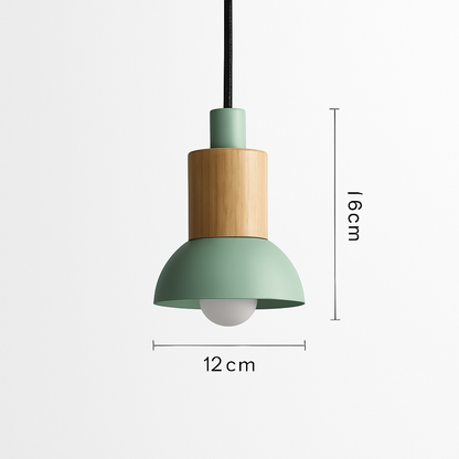Suspension design en bois et métal de différentes formes Window