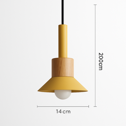 Suspension design en bois et métal de différentes formes Window