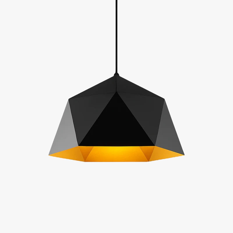 Suspension design géométrique polygonale de couleur Diamond