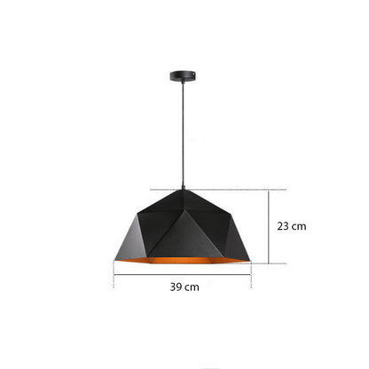 Suspension design LED cône géométrique Industrial