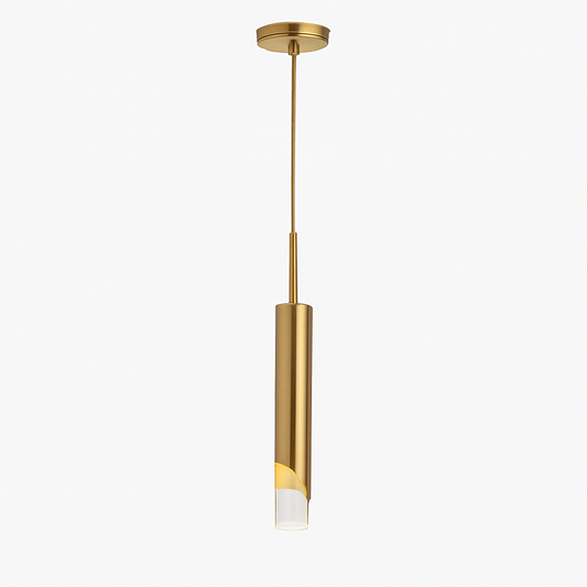 Suspension design à LED en métal style cylindre Loft
