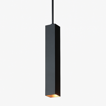 Suspension design LED rectangulaire (noir ou blanc)
