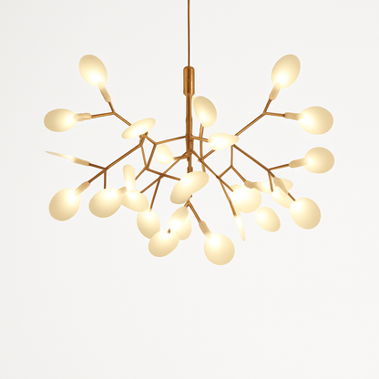 Suspension design moderne LED arbre couleur cuivré ou noir Home