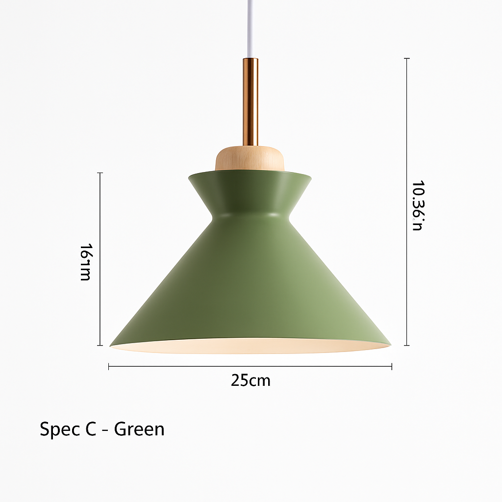 Suspension design moderne à LED de couleur Lampes