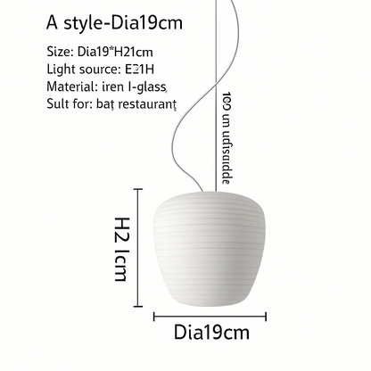 suspension design nordique en verre pour décoration intérieure