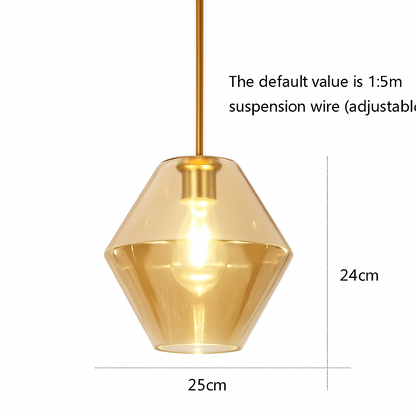 suspension design nordique en verre pour intérieur élégant
