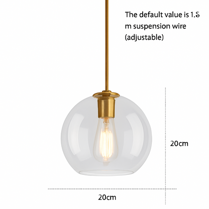 suspension design nordique en verre pour intérieur élégant