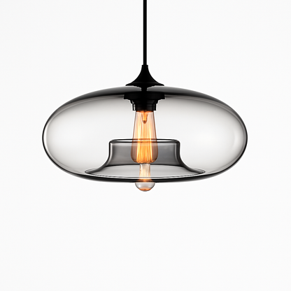 Suspension design ovale en verre Ball