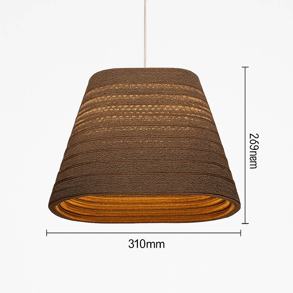Suspension en papier carton (différentes formes)