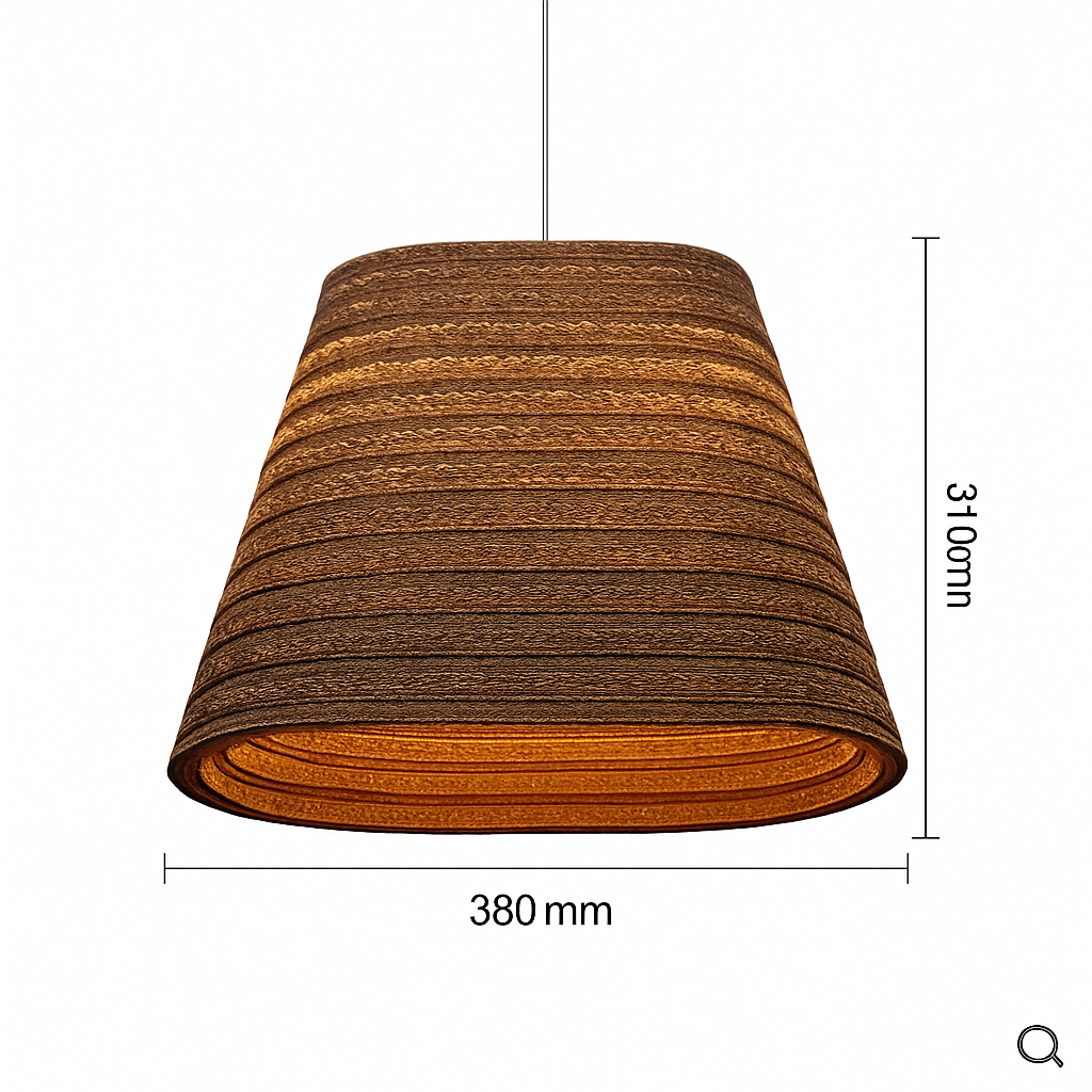 Suspension en papier carton (différentes formes)