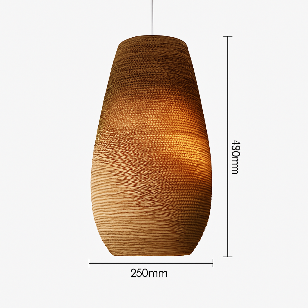 Suspension en papier carton (différentes formes)