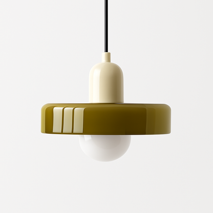 Suspension en verre nordique couleur bonbon