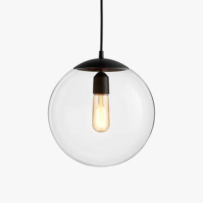 Suspension LED boule en verre Living