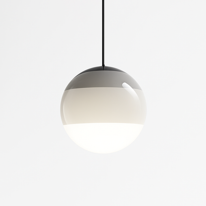 suspension LED en verre design nordique pour hôtel ou chambre