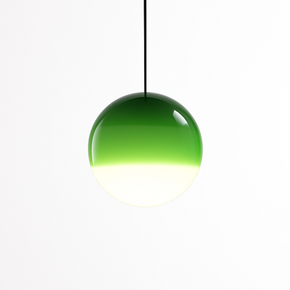 suspension LED en verre design nordique pour hôtel ou chambre