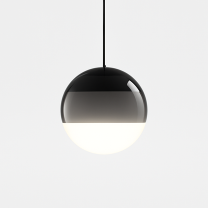 suspension LED en verre design nordique pour hôtel ou chambre