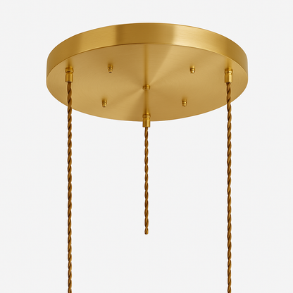 suspension nordique moderne avec abat-jour fleur en verre